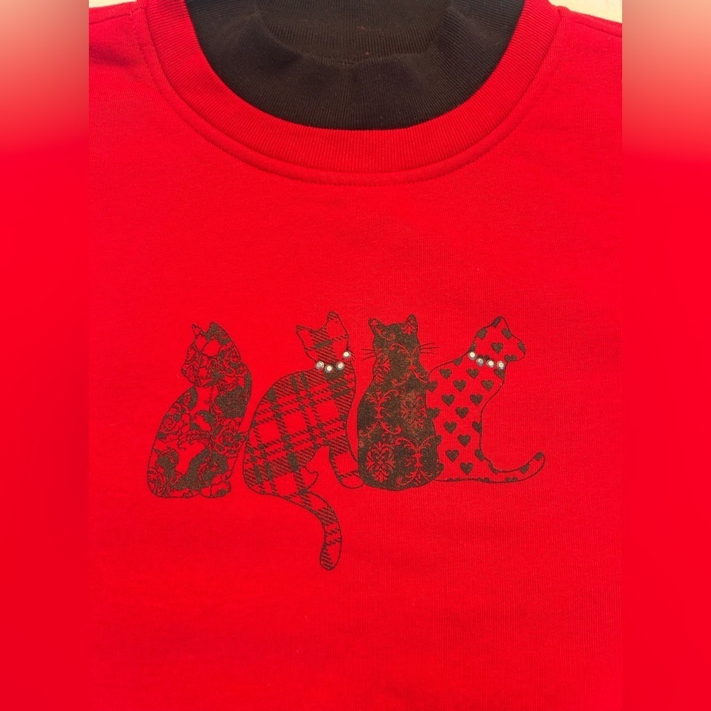 Red Northern Reflections Sweater - Picture 3 of 5